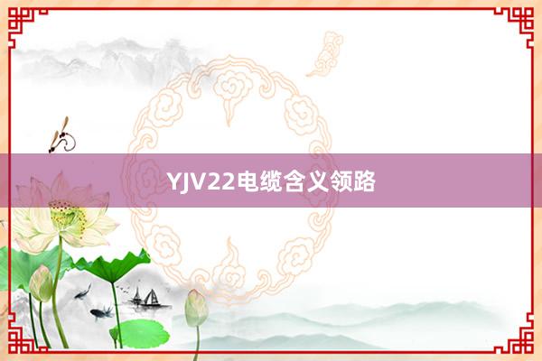 YJV22电缆含义领路